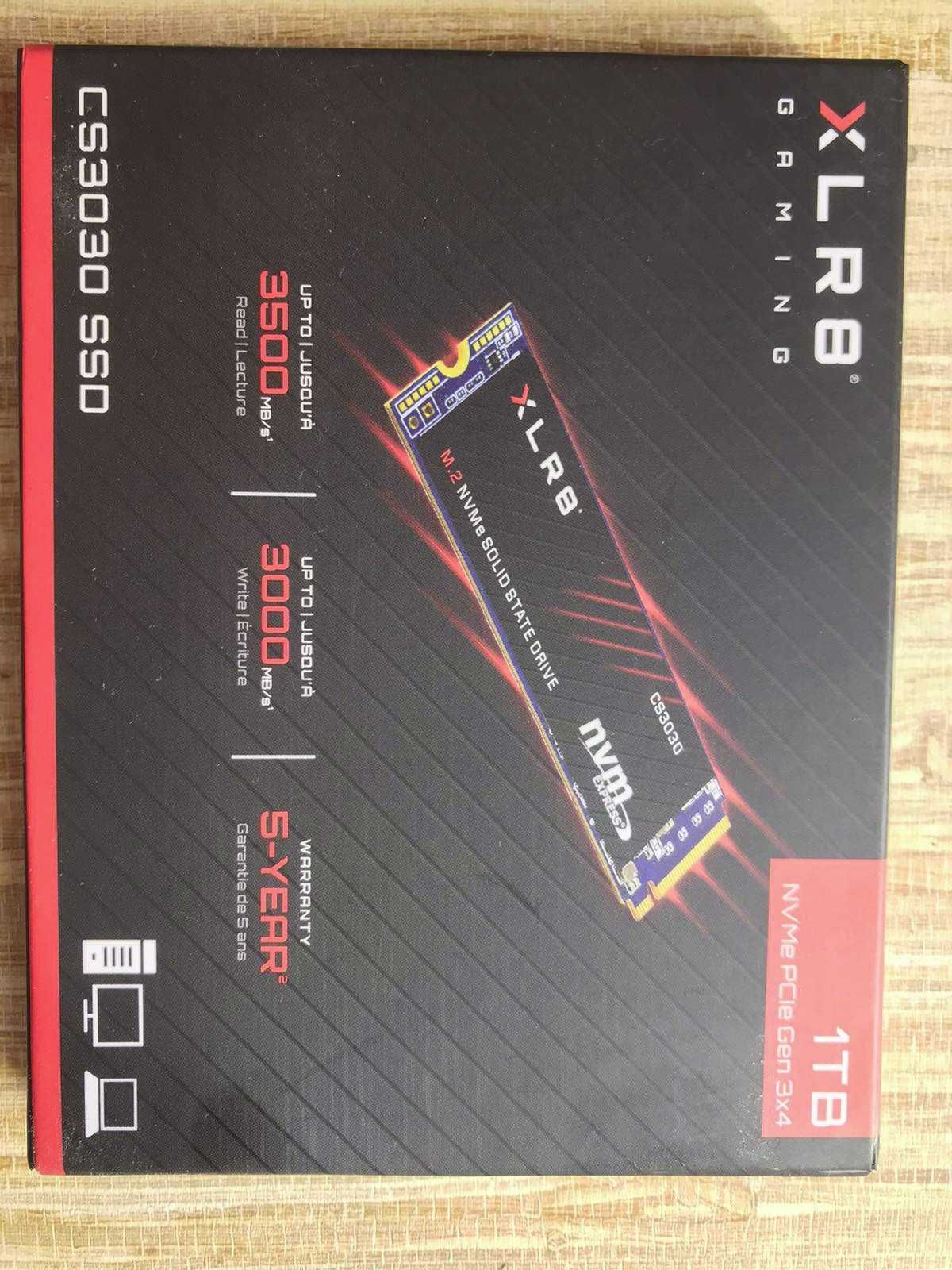 SSD PNY CS3030 1TB M.2 (2280 PCI-E) NVMe1.3 TWB 1800gb долгоработающий