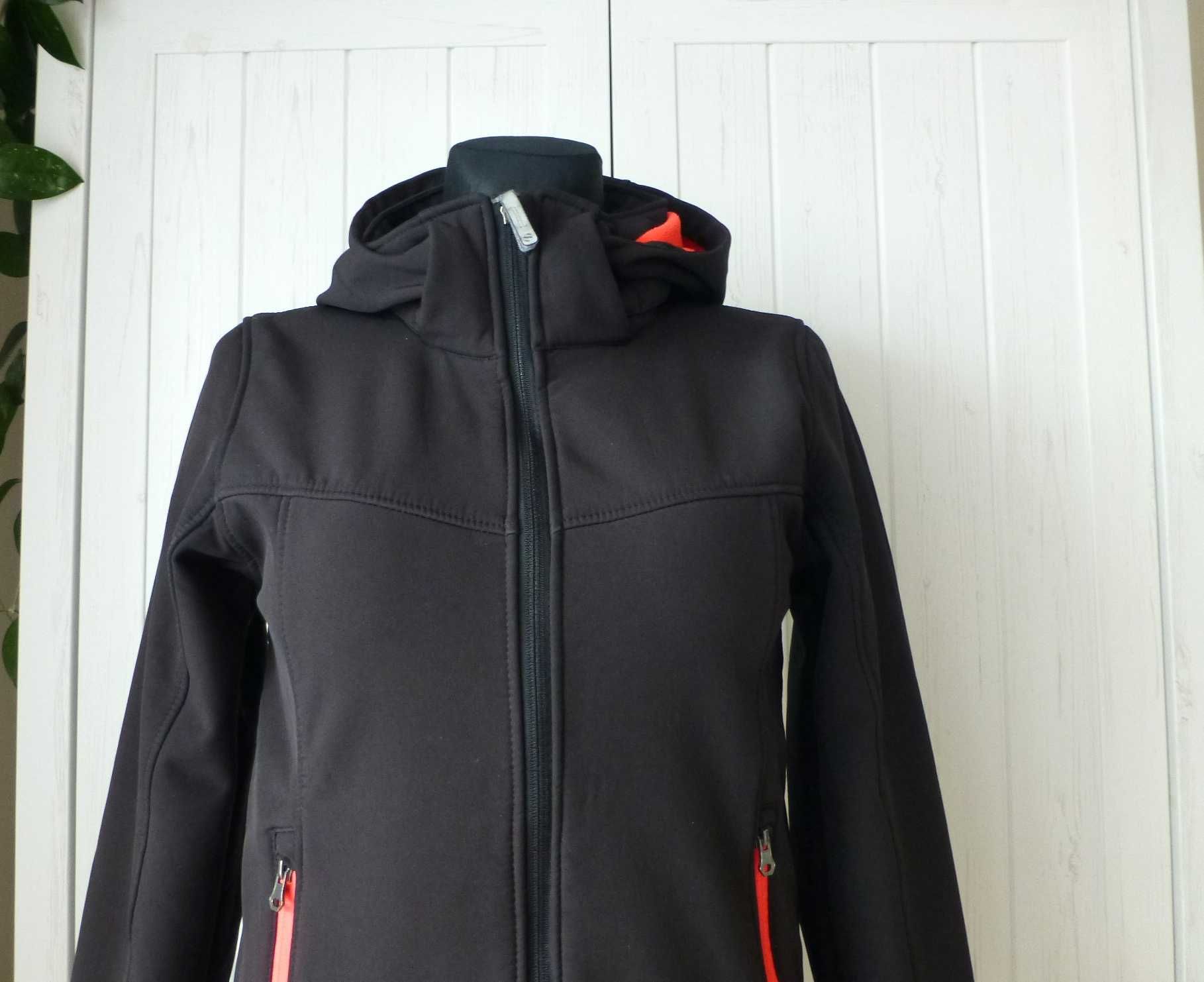 H&M Sport damski softshell kurtka polarowa z kapturem  XS S