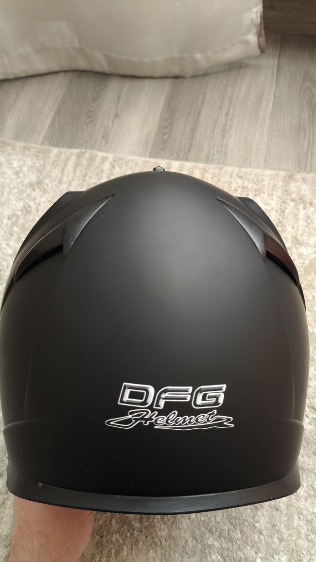 Мотошолом DFG Helmets+захист шиї +чохол