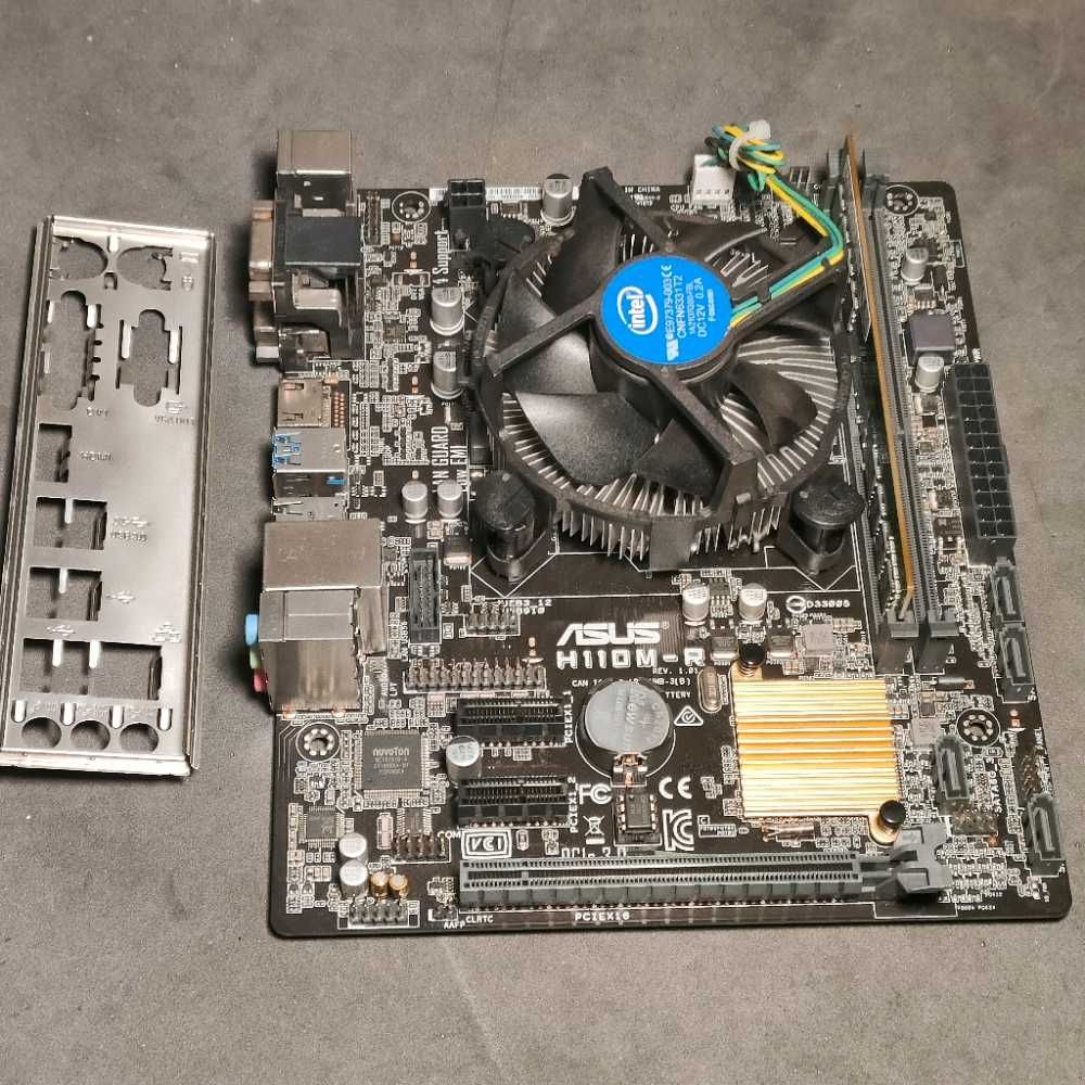 Płyta główna Micro ATX ASUS H110M-R + Intel Core i3 + 8GB RAM DDR4