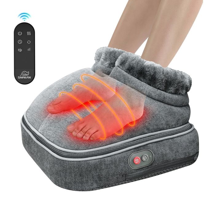 Massageador de pés Shiatsu Snailax com aquecimento - Massagem profunda