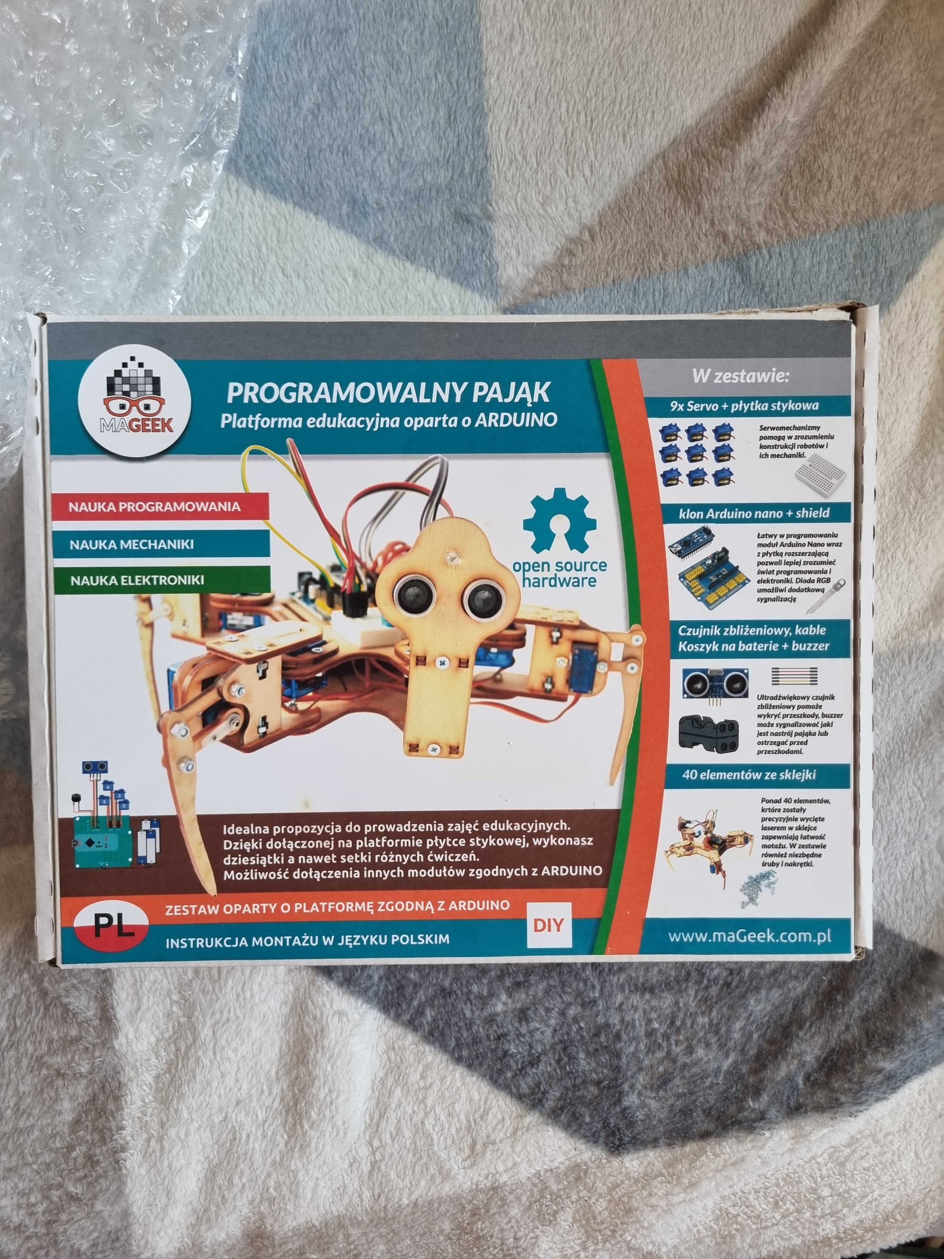 Zestaw arduino progaramowalny pająk