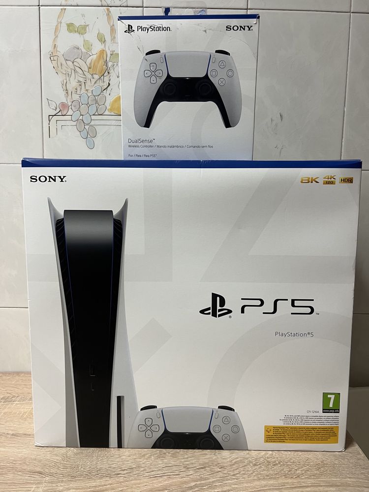 PS5- Caixa para Play Station 5 e comando