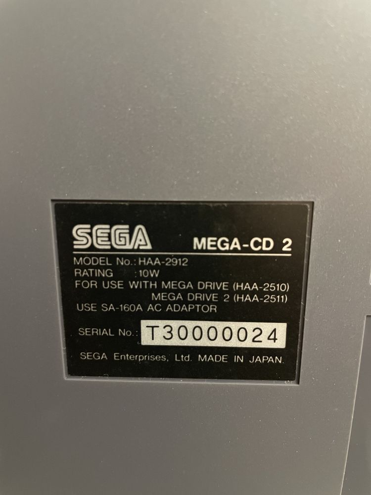Приставка SEGA MEGA CD оригінальна 100v