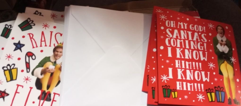 конверты карточки открытки рождество новый год юмор набор 40шт