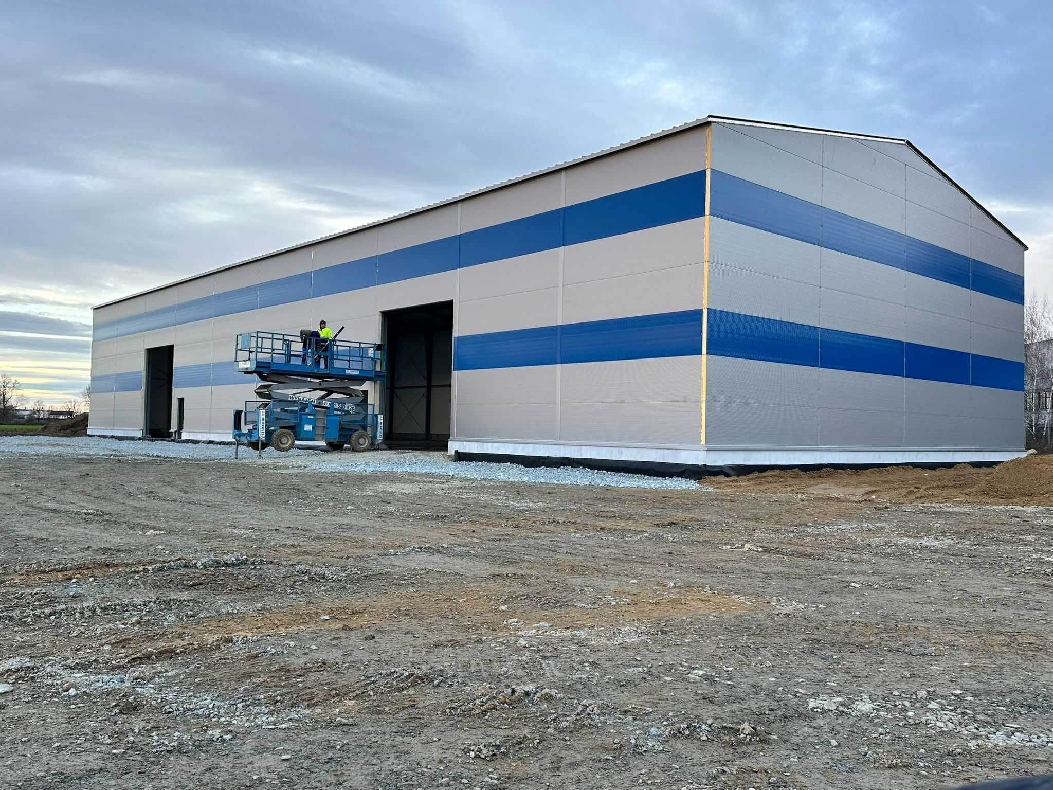 Hala Stalowa Magazynowa Ocieplana 20x50x8 Hala Produkcyjna, Izolowana