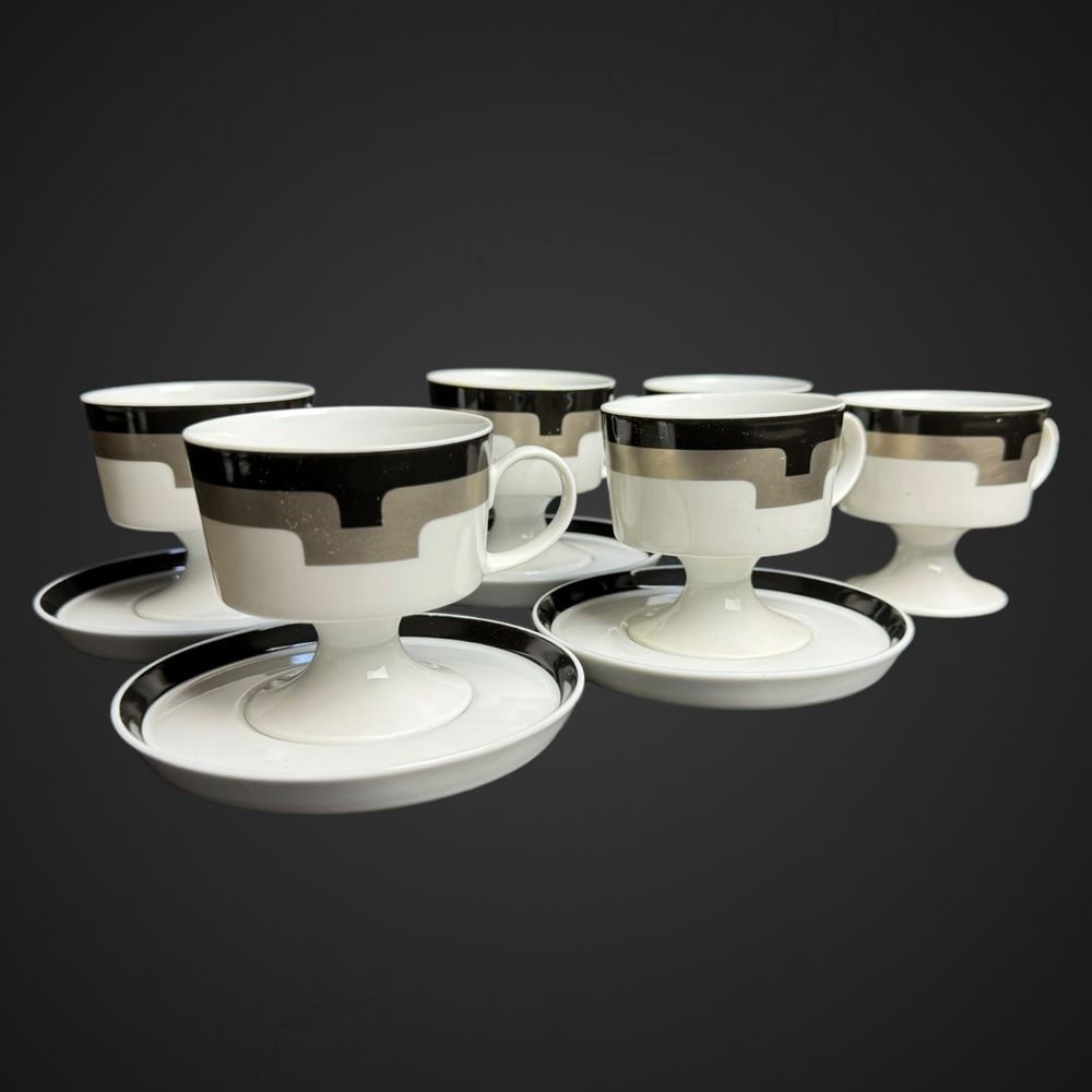 Filiżanki na stopce rosenthal studioline composition Wirkkala B41/7207