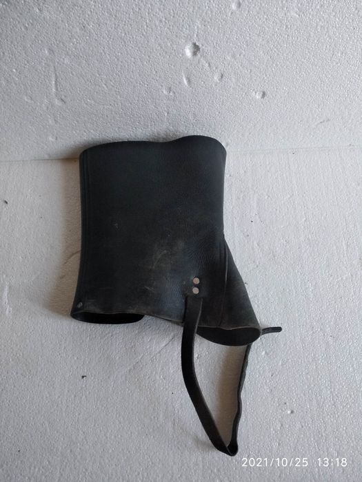 Защита на ногу кожанная