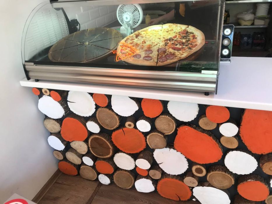 Барная стойка с тумбой и полкой