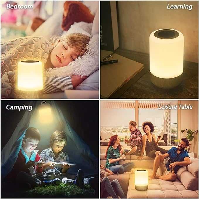 Lampka nocna LED dotykowa różnokolorowa