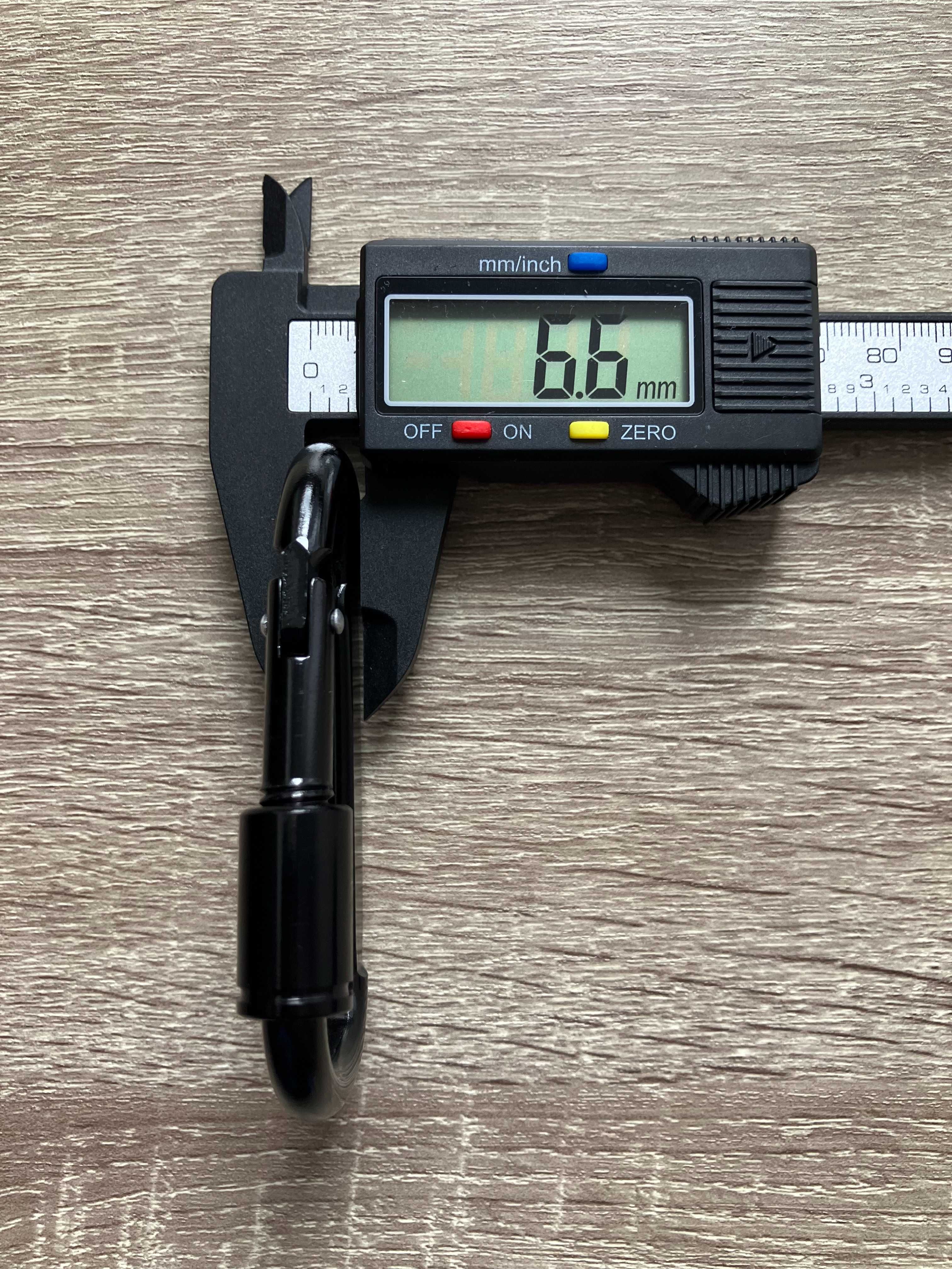 Karabińczyki strażackie skręcane 6 sztuk x 80mm wysoka jakość czarne!