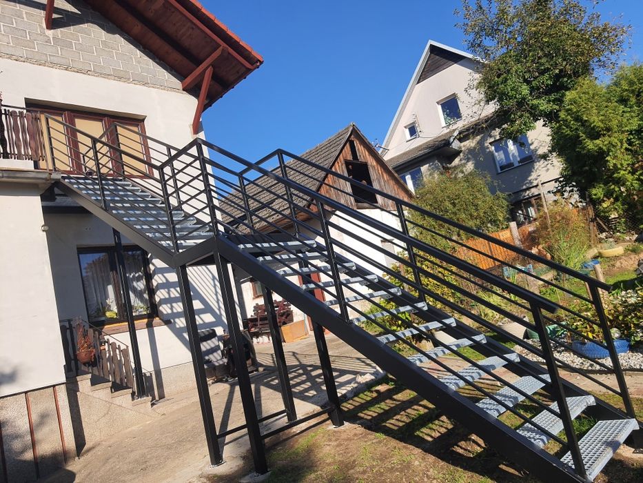 Schody stalowe zewnętrzne ocynk ogniowy