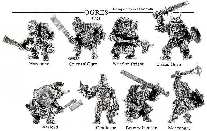 Warhammer Battle: Warrior Priest Ogre, lata 80., oldhammer