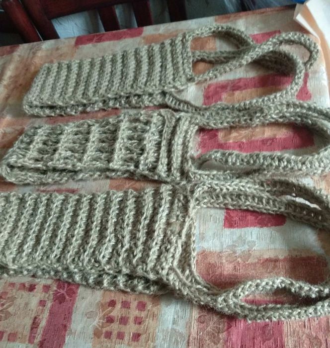 Мочалка із джута ручна робота