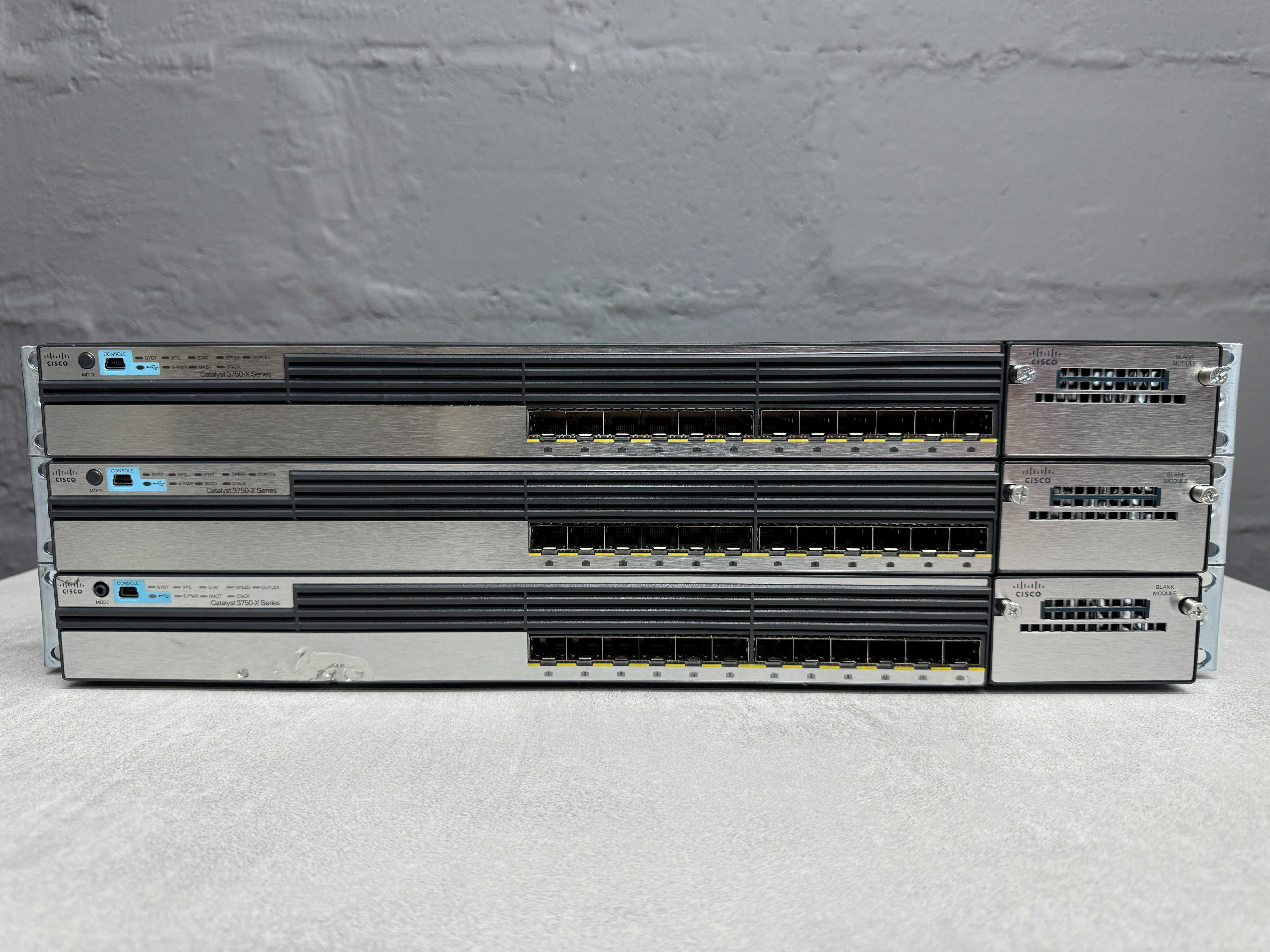 SFP коммутаторы Cisco Catalyst WS-C3750X-12S-S безнал/гарантия