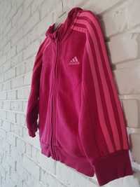 Bluza Adidas z lampasami różowa rozmiar 104 3/4 lata