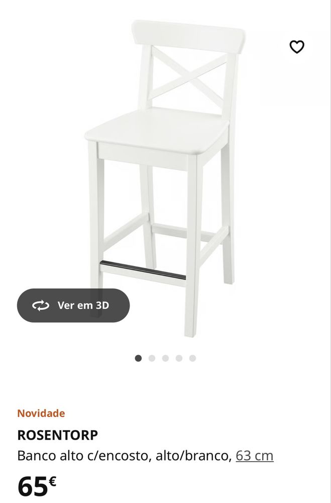 Ilha Cozinha + 2 Cadeiras Altas