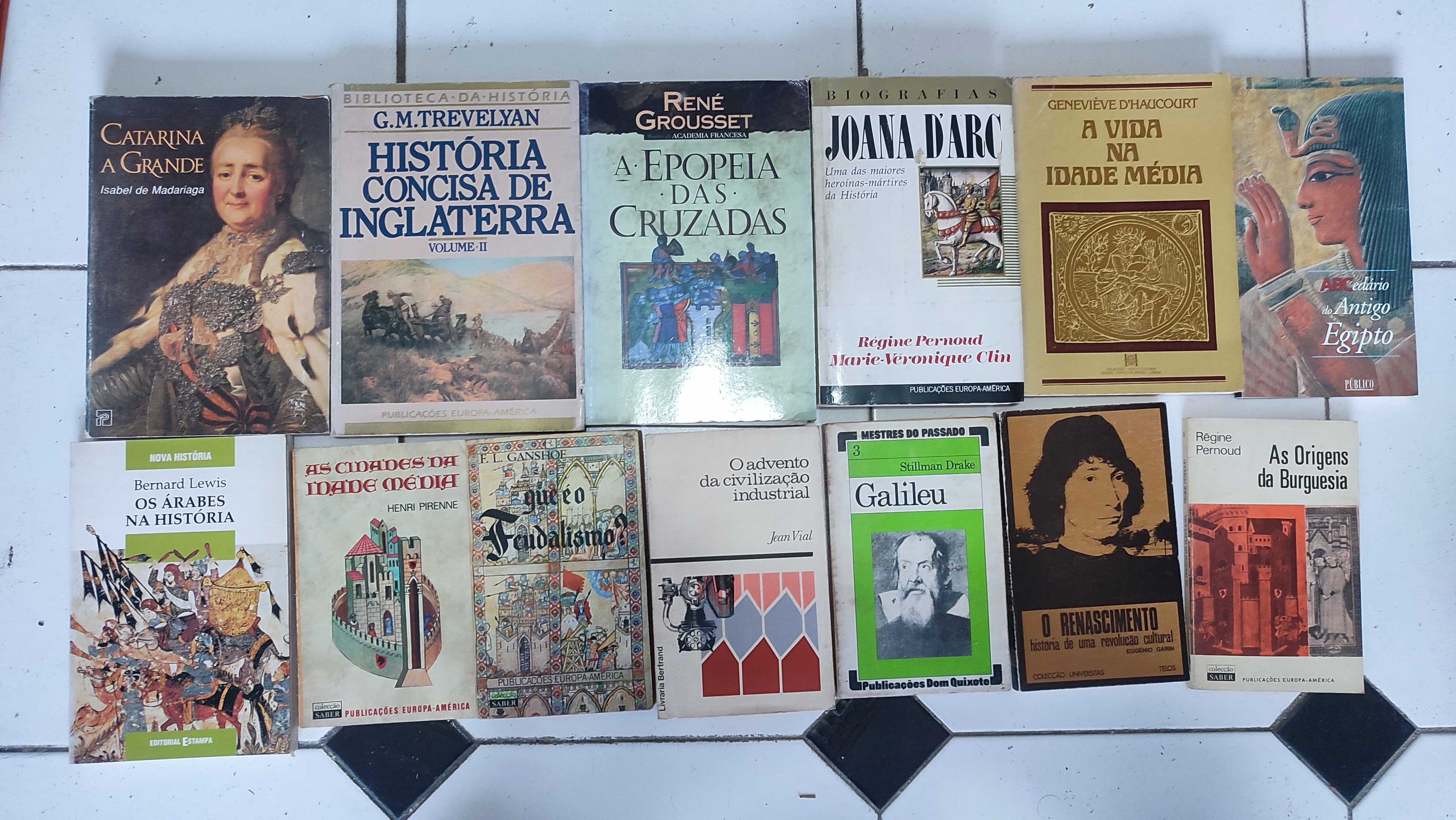 Lote 30 livros de História diversos - Antiguidade e Idade Média