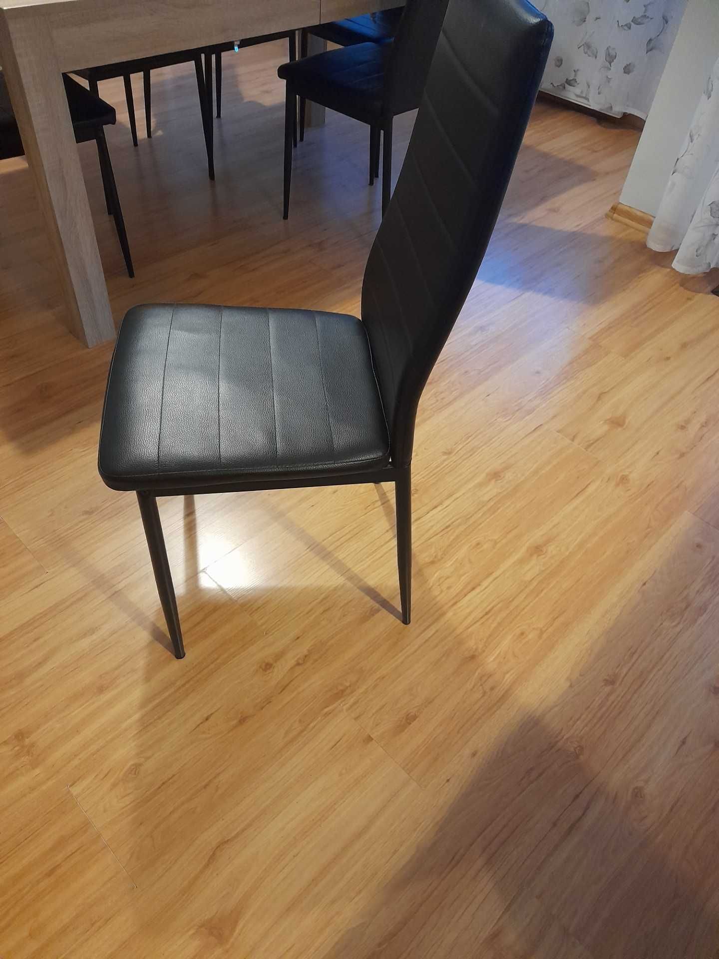 krzesło stalowe z obiciem/ kpl 6 sztuk/