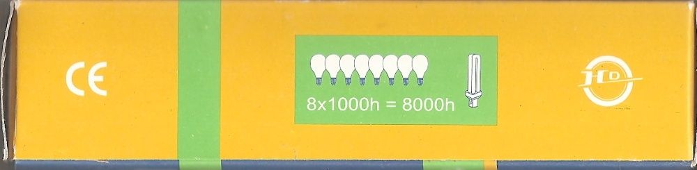 Lâmpadas economizadoras 13W (equivalente a 65W) novas