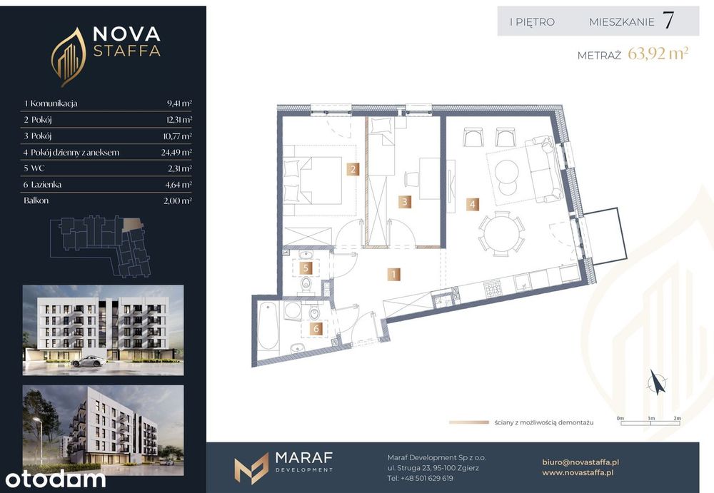 Funkcjonalne mieszkanie w nowej inwestycji