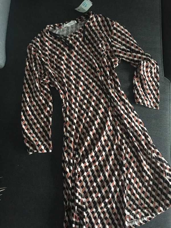 MEGA PAKA sukienki 8 sztuk na lato mix H&M Zara Reserved S M 36 38