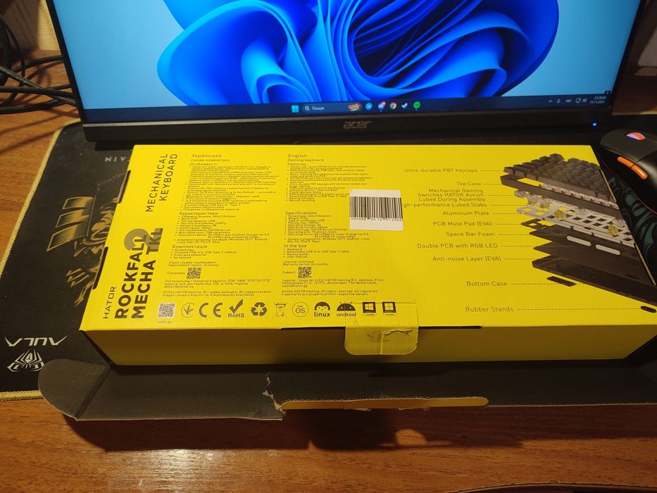 Клавіатура Hator Rockfall 2 mecha tkl