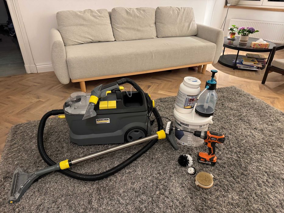Wynajem Karcher Puzzi 10/1 +gratis! odkurzacz piorący pranie tapicerki