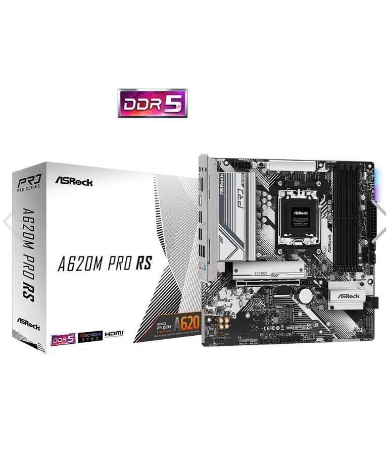 Motherboard Micro-ATX ASRock A620M Pro RS SktAM5