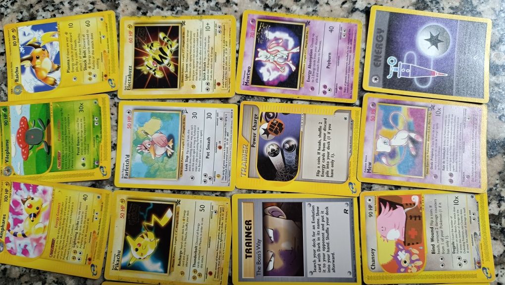 Cartas Pokémon vintage