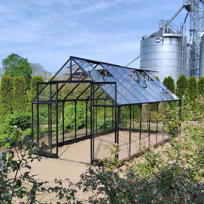 szklarnia qube 816 13m² szkło hartowane