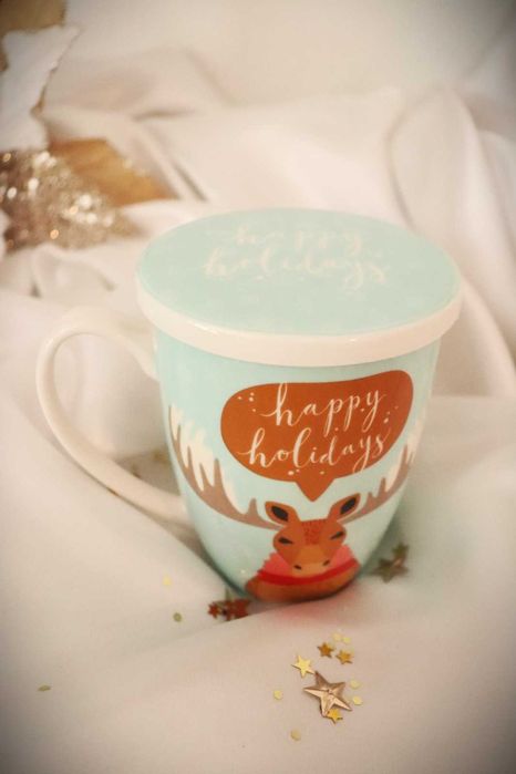 Caneca de Infusão de Chá tema Natal