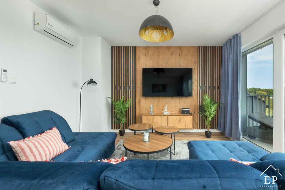 Apartament MARINA 22 Dziwnów z frontowym widokiem na rzekę EP