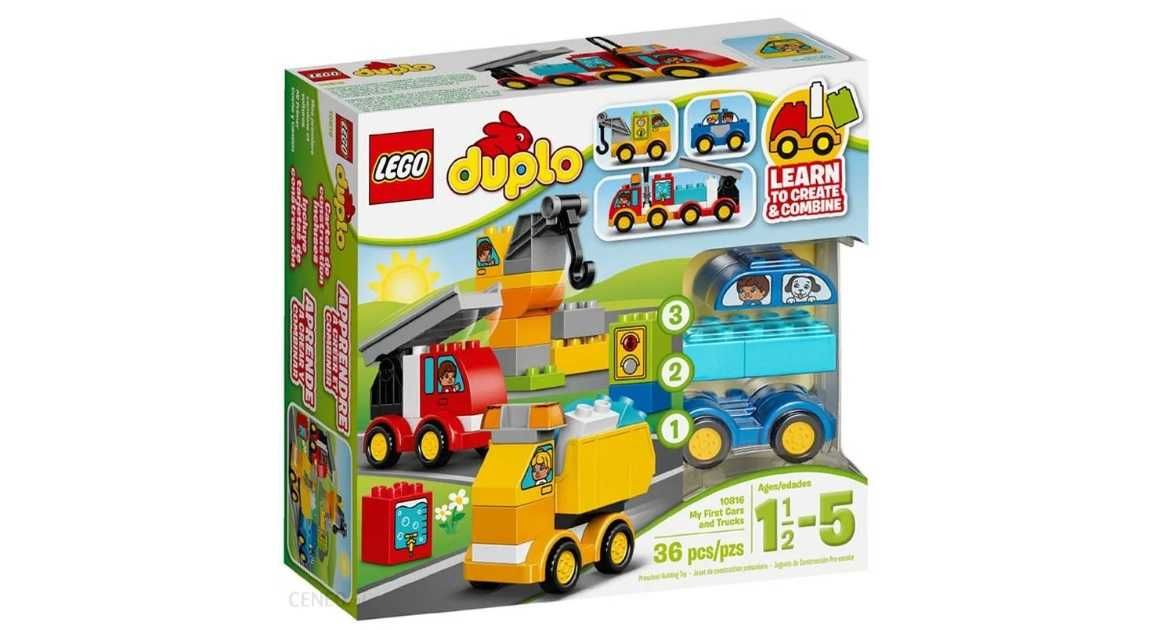 Klocki LEGO DUPLO 10816 Moje pierwsze pojazdy Policja Straż