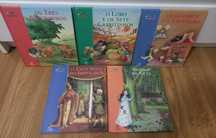 Lote 5 livros infantis. Os 3 porquinhos,  Branca de Neve  e outros