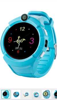 Детские умные часы с GPS Smart Baby Watch Q360 Голубой