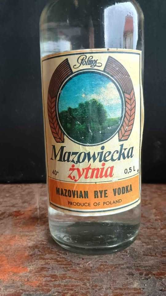 Etykietka na butelkę z PRL