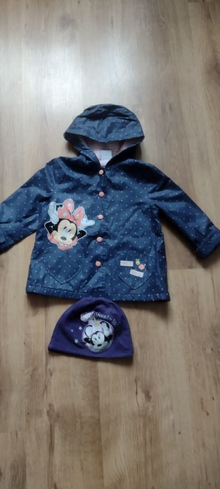 Kurtka jesienna dla dziewczynki roz 104-110 + czapka