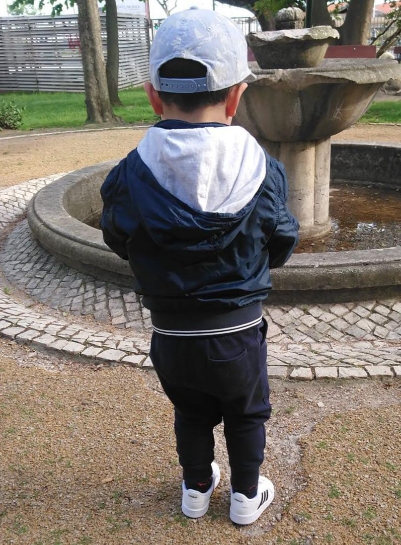 Casaco Bomber para menino em azul