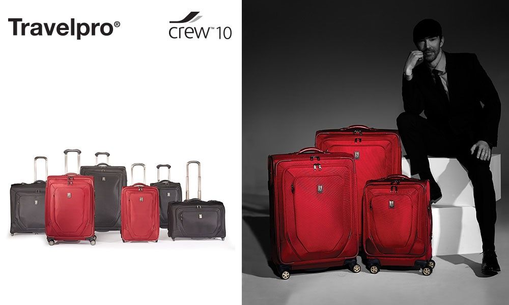 czerwona walizka TRAVELPRO Wizzair Ryanair bagaż lot podróż wycieczka
