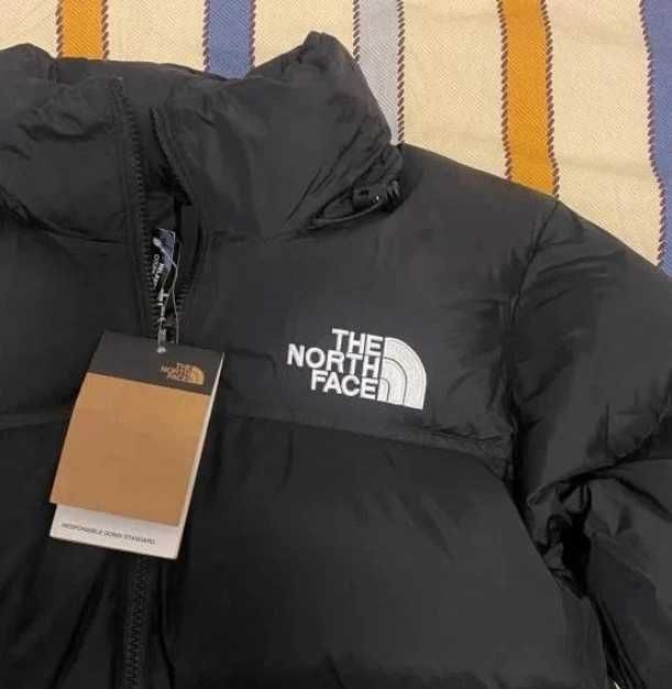 "Kurtki zimowe" The North Face 1996 Retro Black Jacket-Roz XS