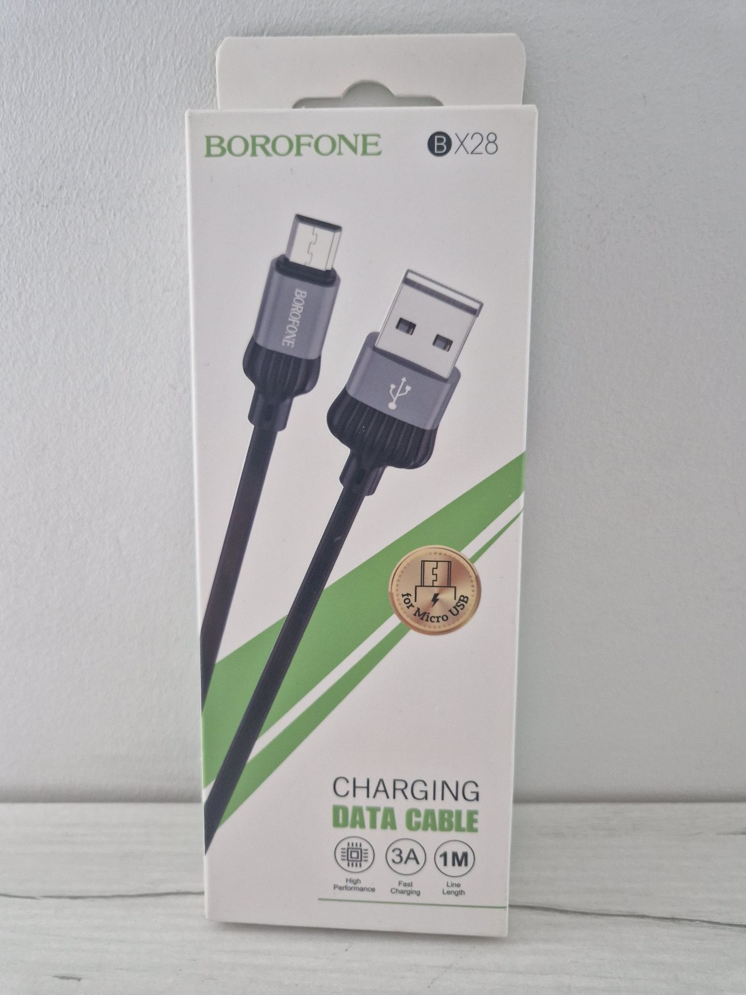 Borofone Kabel BX28 Dignity - USB na Micro USB - 2,4A 1 metr szary