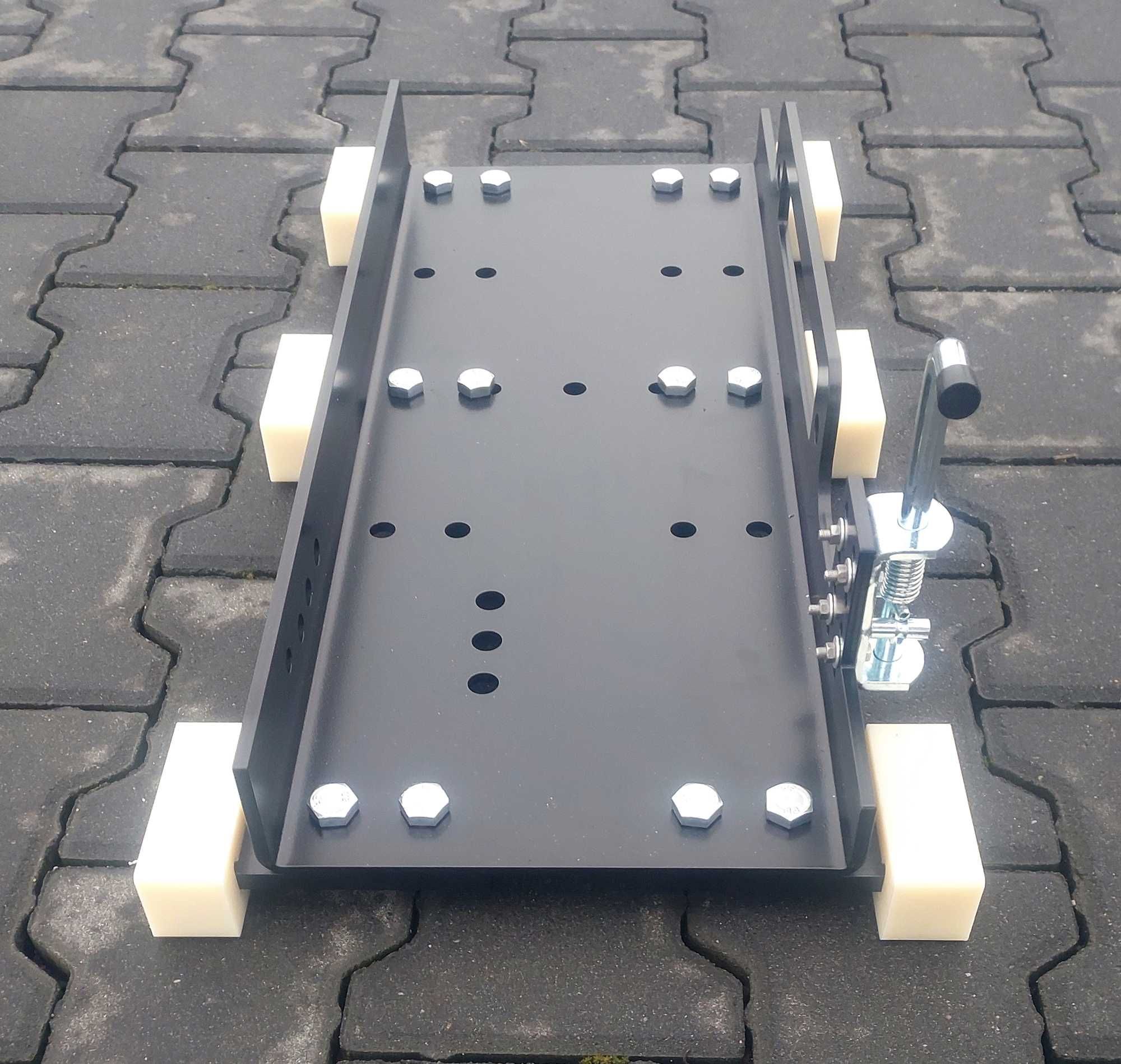 Wózek pod wyciągarkę 20000 LBS 9,1t. 6-ślizgów z prowadnicą alu 2100mm