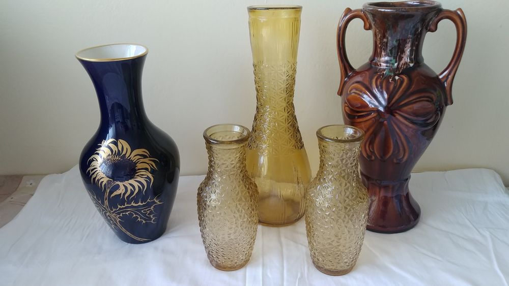 Wazony, szklo artystyczne oraz inne