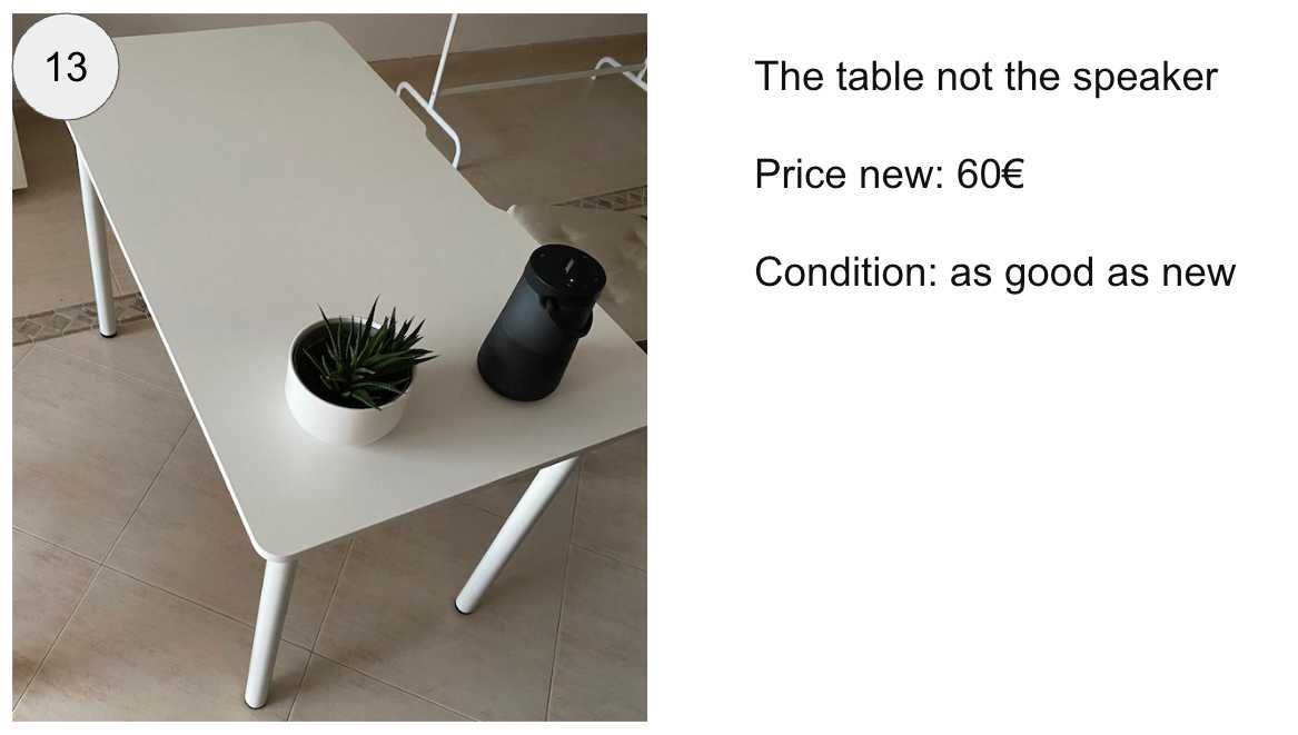 Minimalist White Table
