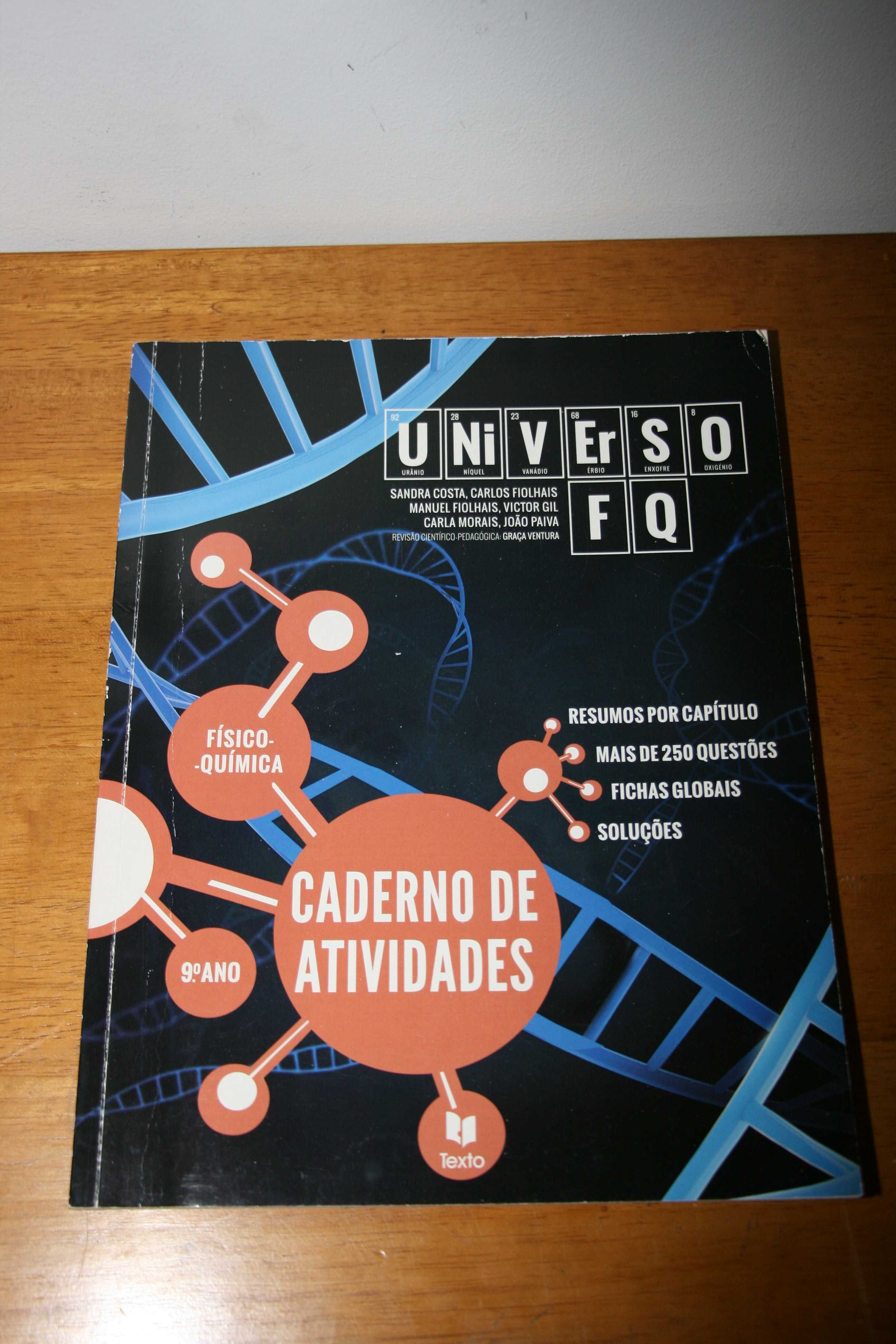 Manual + Caderno de Atividades + Relatórios "Universo FQ - 9º ano"