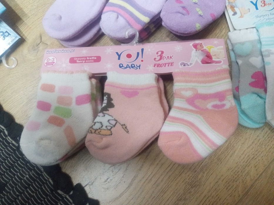 3 pak skarpetki niemowlęce