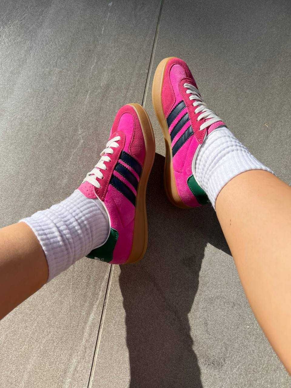 Gucci x Adidas Gazelle Pink Velvet