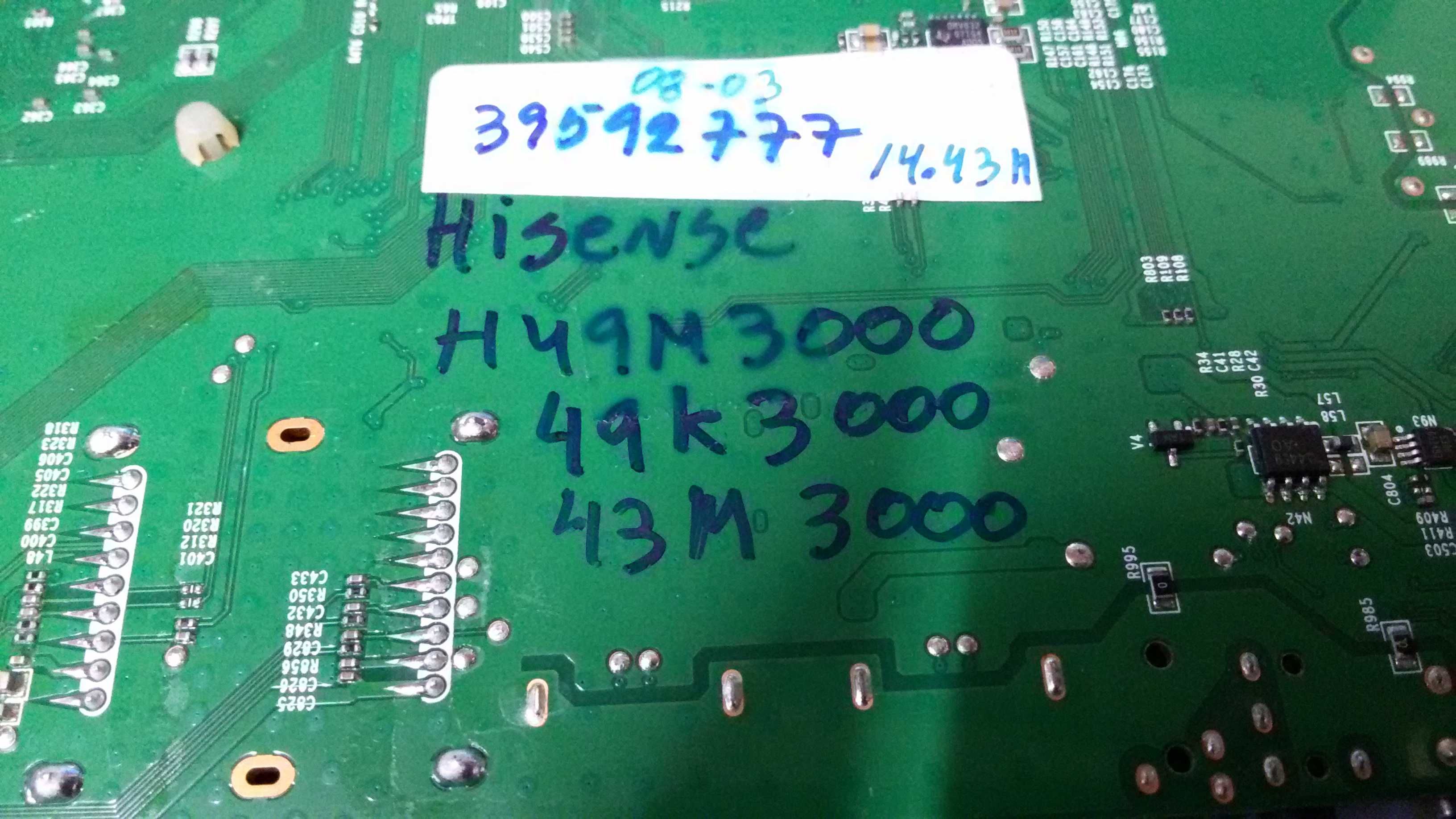rsag7.820.6392-roh tv hisense - H49K3000...H43M3000..ETC