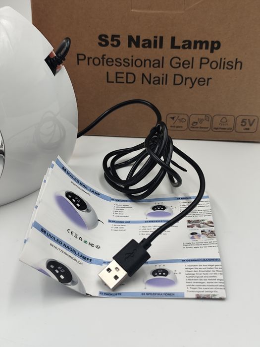 Nowa lampa do paznokci LED S5 L.K.E profesjonalna suszarka USB